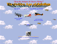 Tablet Screenshot of goldenageofaviation.org